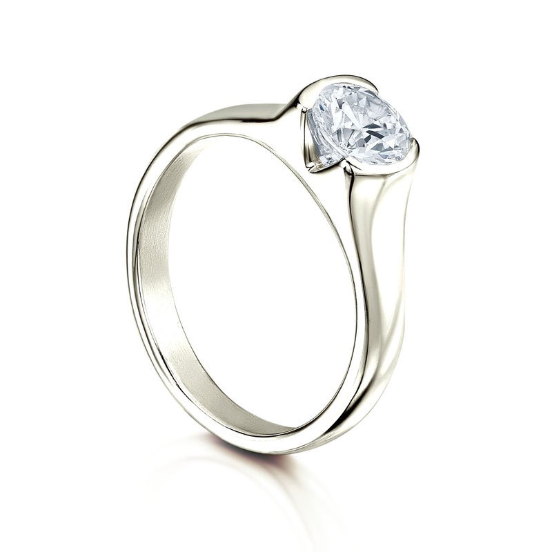 North Star 1.0ct Diamond Ring in 9ct White Gold