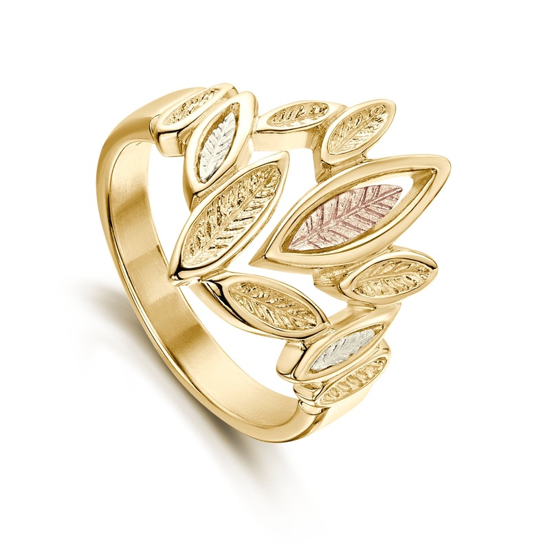 Seasons All Gold Ring in 9ct Yellow, White & Rose Gold