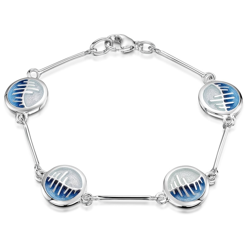 Skyran Enamel ‘If’ Bracelet in Twilight Enamel