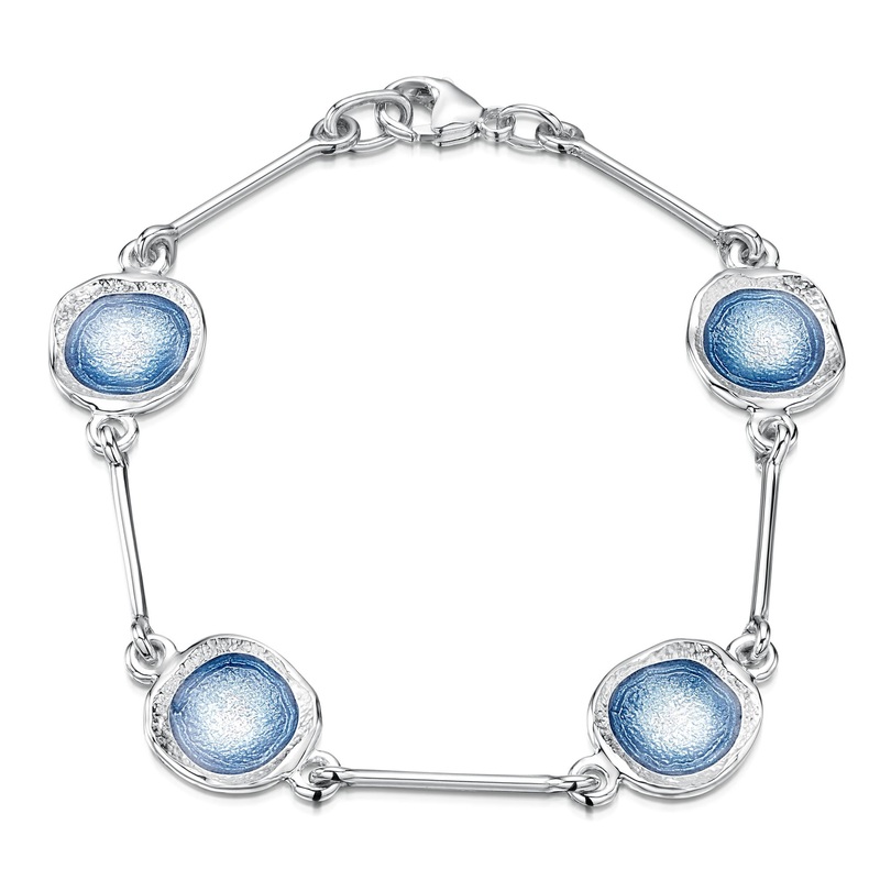 Lunar Bracelet in Lunar Blue Enamel