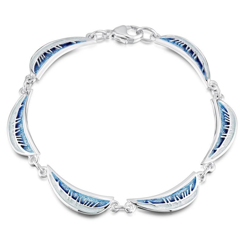 Skyran ‘Moon’ Bracelet in Twilight Enamel