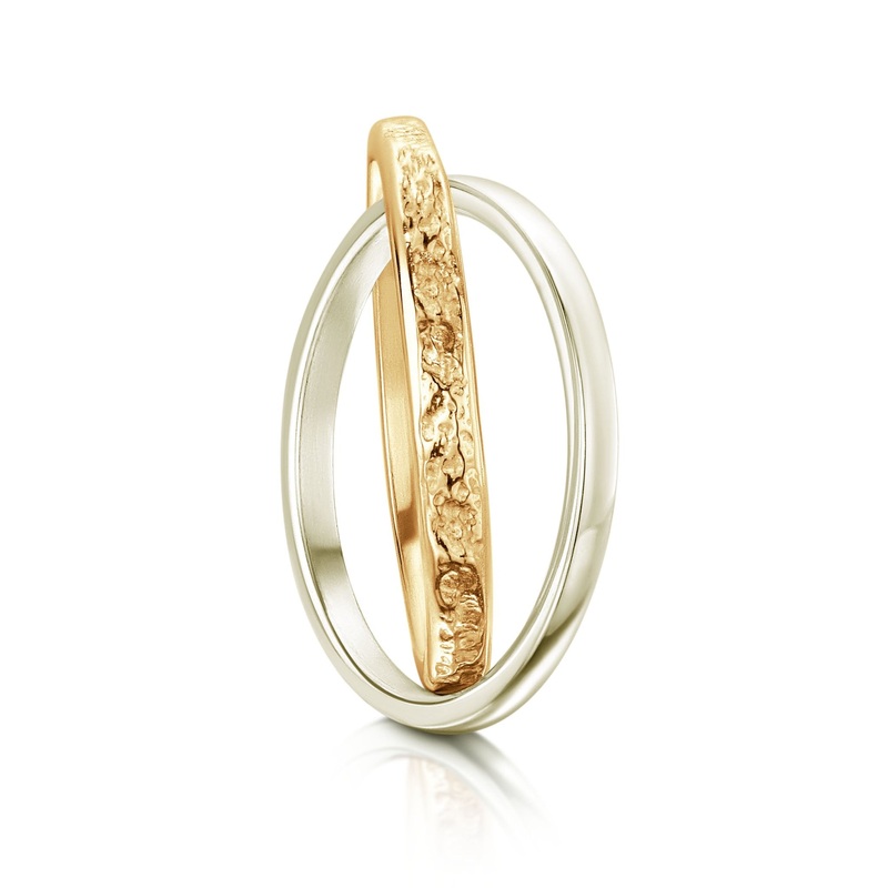 Matrix Embrace Ring in 9ct Yellow & White Gold