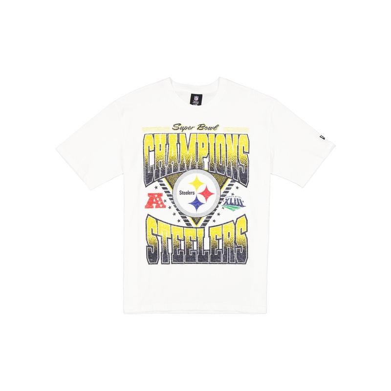 Pittsburgh Steelers Sport Classics Washed Optic White T-Shirt