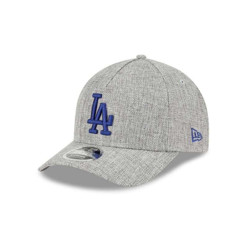 Los Angeles Dodgers Cotton Weave Gray 9FORTY M-Crown A-Frame Snapback Hat