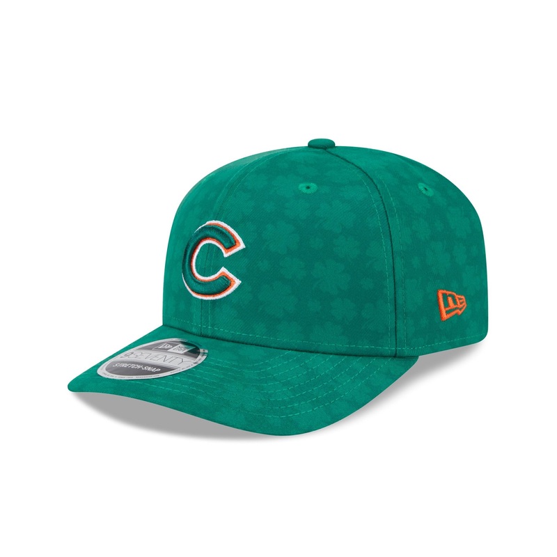 Chicago Cubs St. Patrick’s Day 2025 9SEVENTY Stretch-Snap Hat