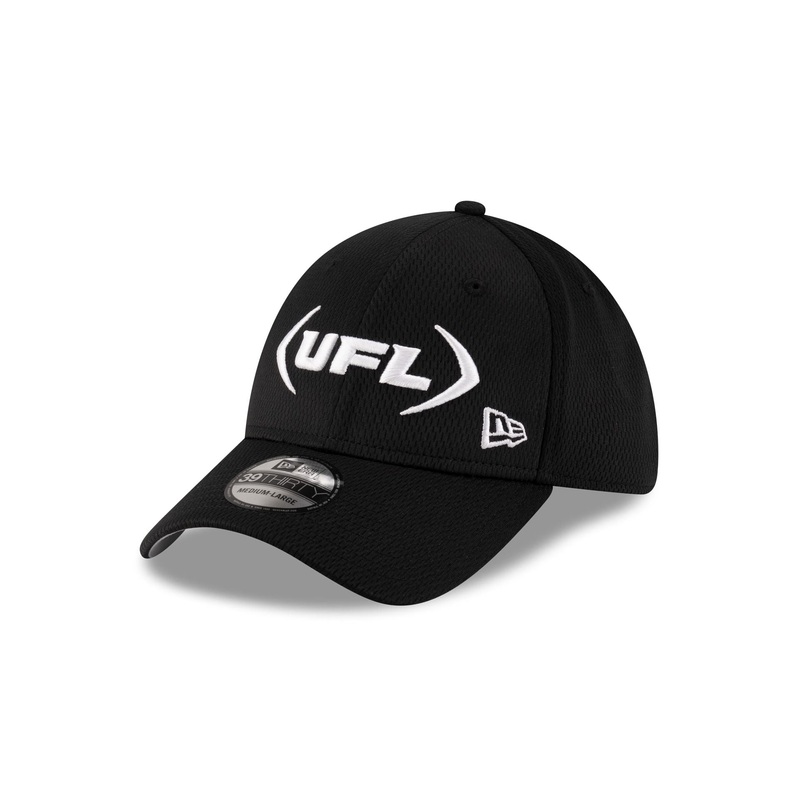 UFL Black 39THIRTY Stretch Fit Hat