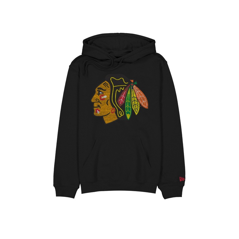 Chicago Blackhawks Wash Logo Hoodie