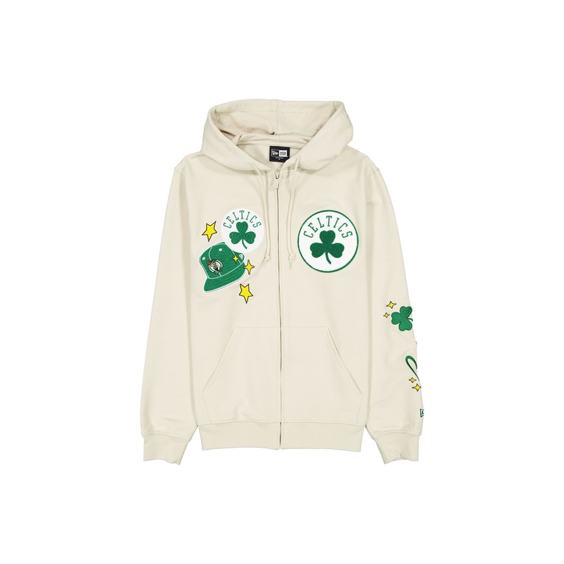 Boston Celtics Stone Logo Select Full-Zip Hoodie