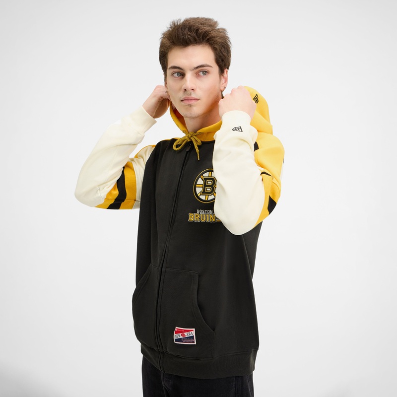 Boston Bruins Throwback Zipper Hoodie
