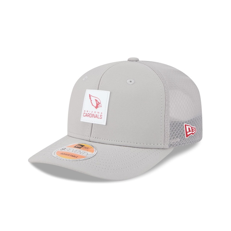 Arizona Cardinals 2025 Sideline Hot Weather Gray 9SEVENTY Trucker Hat