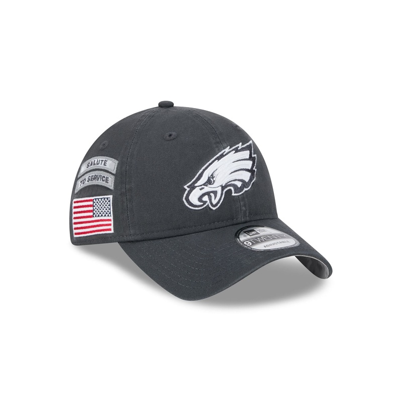Philadelphia Eagles 2024 Salute to Service 9TWENTY Adjustable Hat
