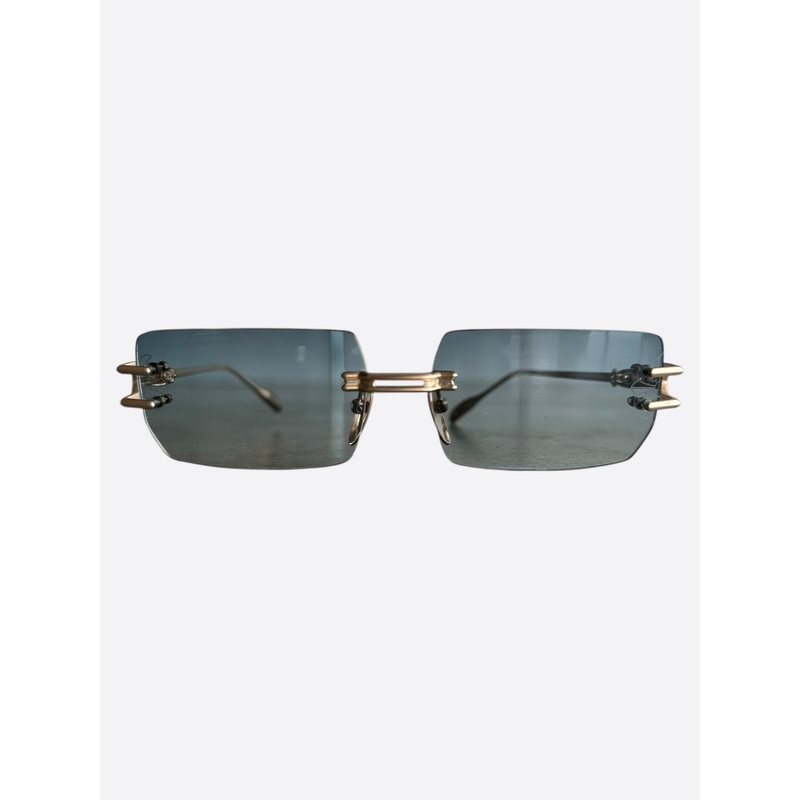 Chrome Hearts Gold Lordie Sunglasses