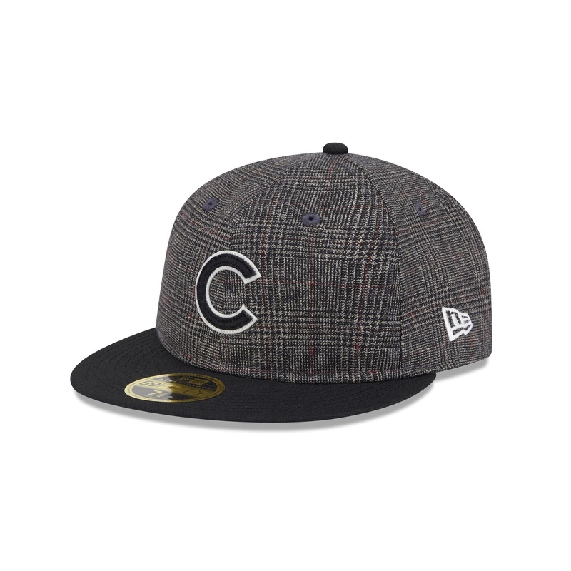 Chicago Cubs Plaid Retro Crown 59FIFTY Fitted Hat