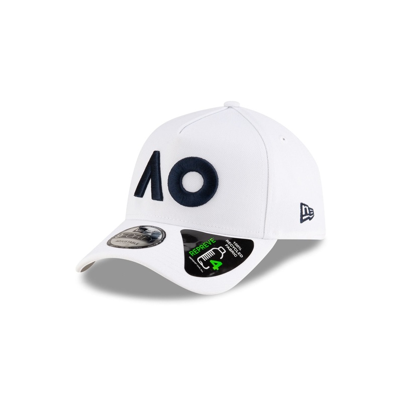 2025 Australian Open White 9FORTY A-Frame REPREVE Adjustable Hat