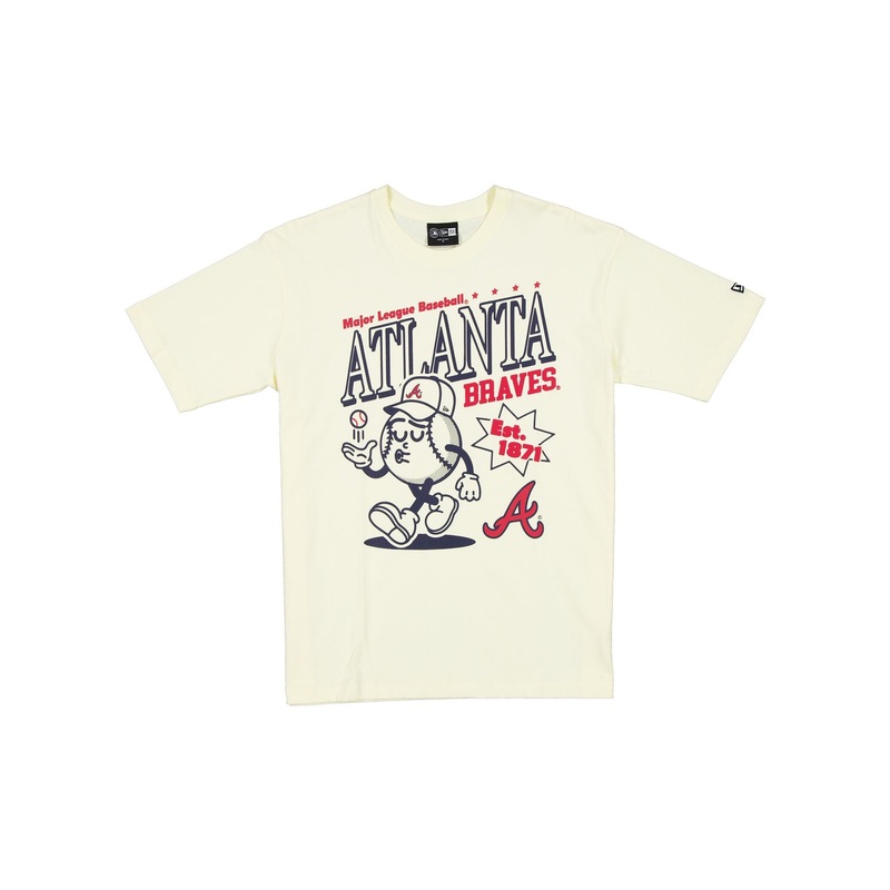 Atlanta Braves Sport Classics Chrome White T-Shirt