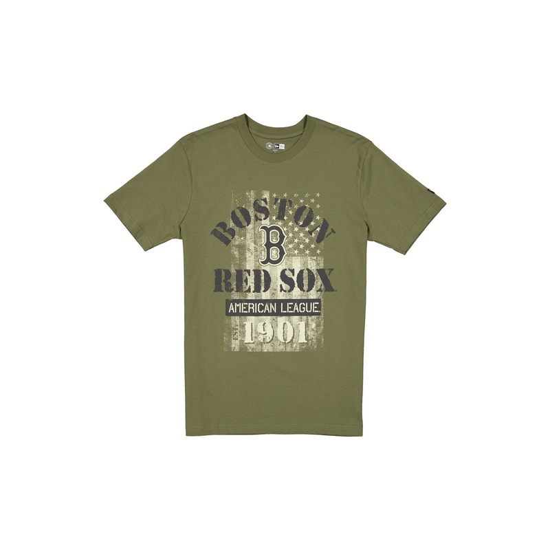 Boston Red Sox Armed Forces Day 2025 Green T-Shirt