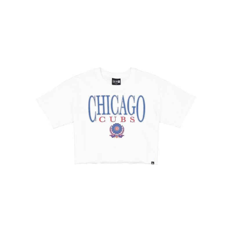 Chicago Cubs Throwback Prep Women’s Cropped T-Shirt