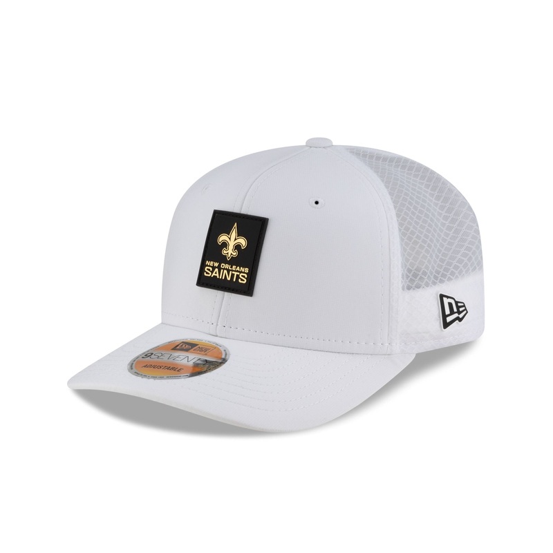 New Orleans Saints 2025 Sideline Hot Weather White 9SEVENTY Trucker Hat