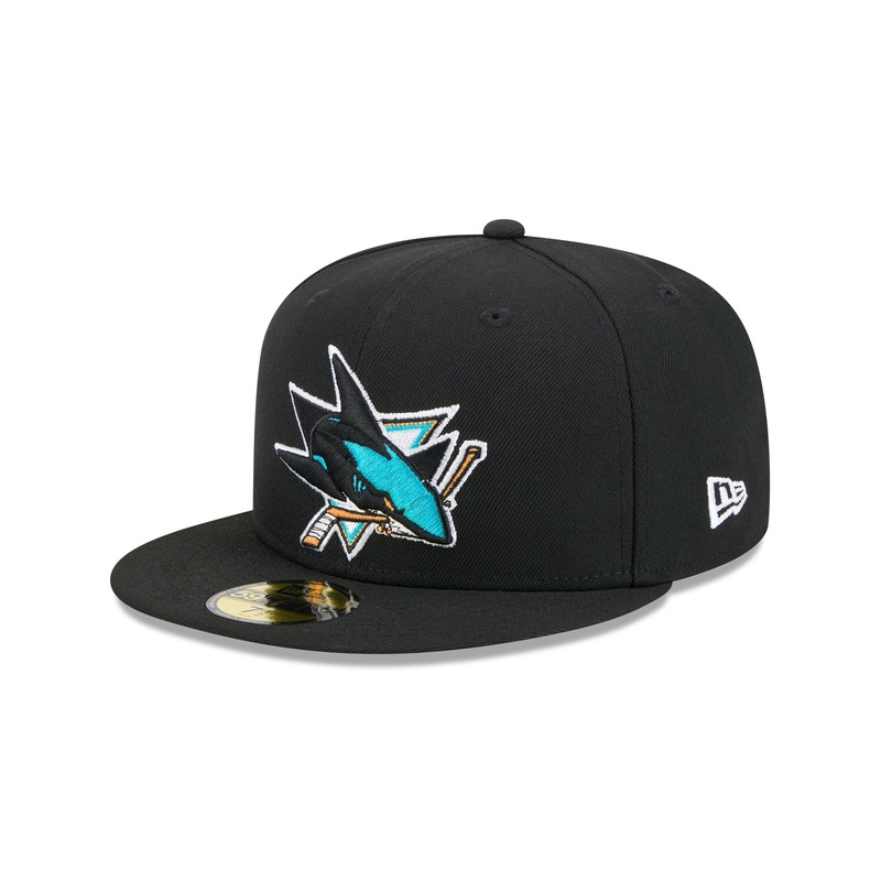 San Jose Sharks Rear Wordmark 59FIFTY Fitted Hat