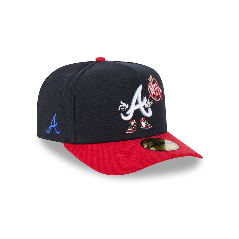 Atlanta Braves Cartoon 59FIFTY A-Frame Fitted Hat