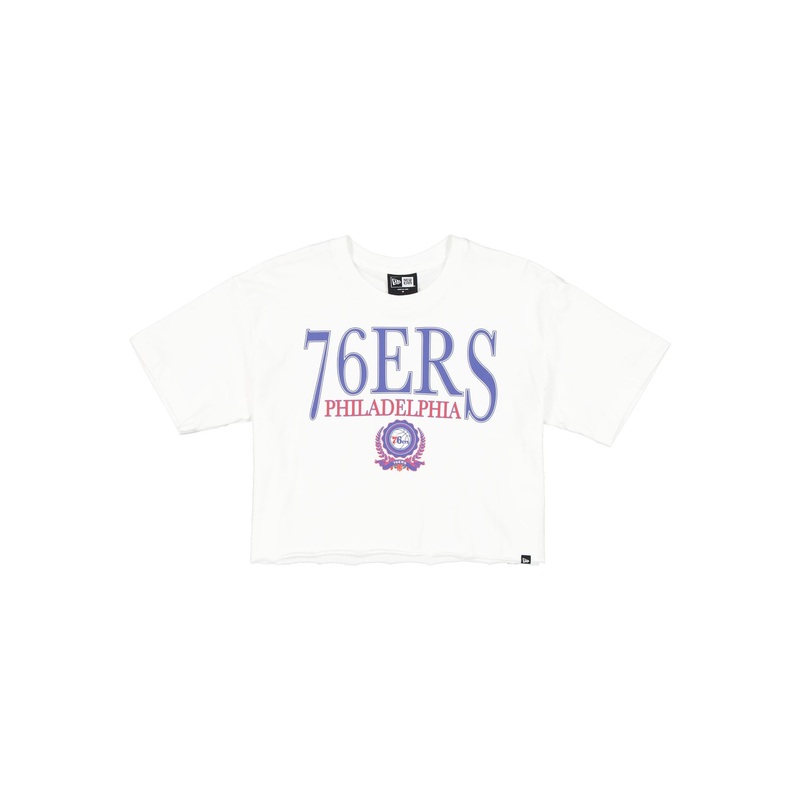 Philadelphia 76ers Throwback Prep Women’s Cropped T-Shirt
