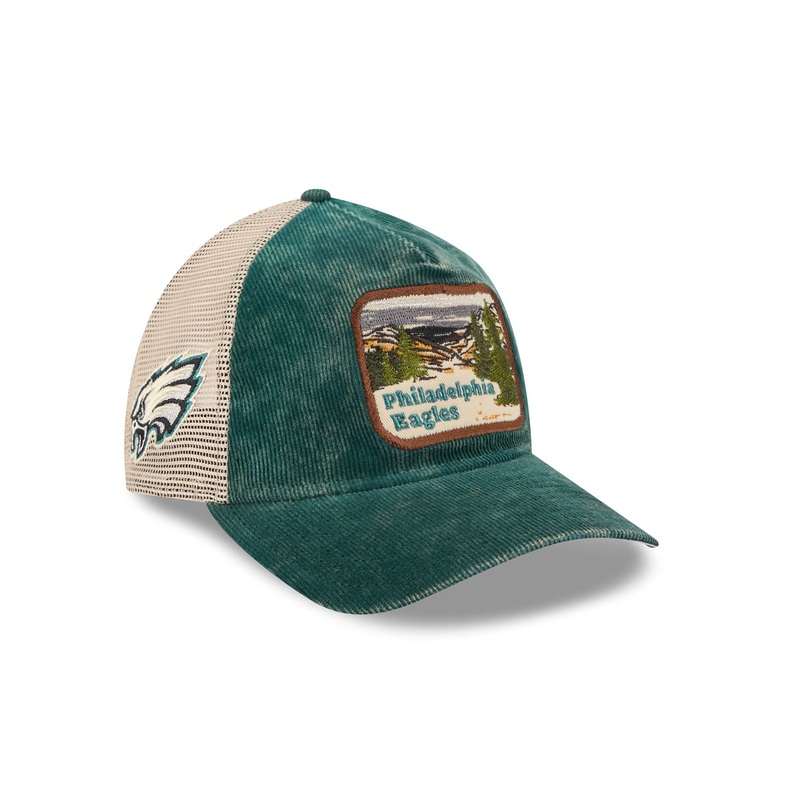 Philadelphia Eagles Vintage Landscape 9TWENTY A-Frame Trucker Hat