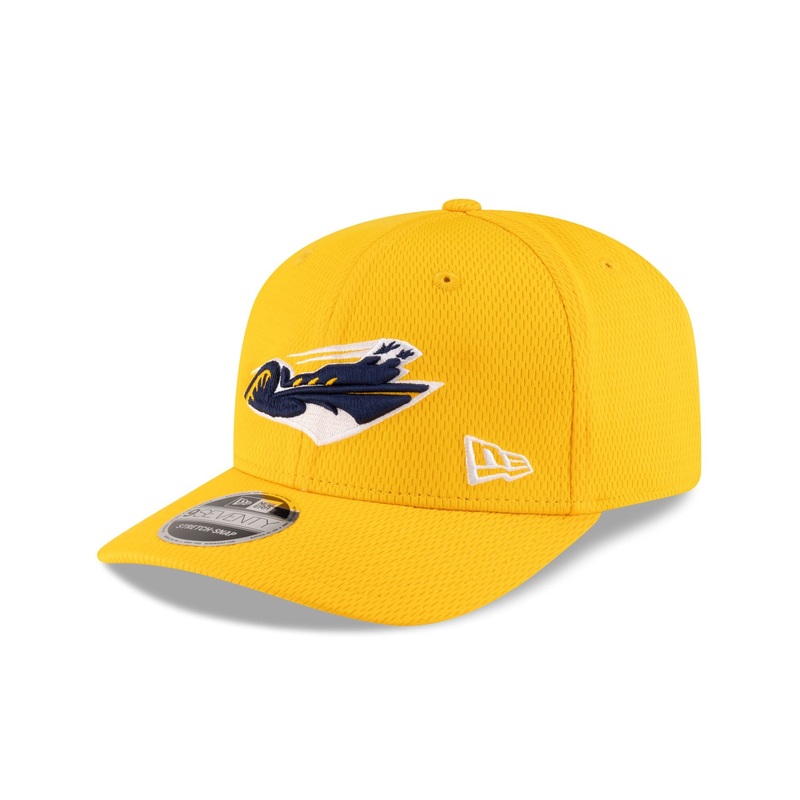 Memphis Showboats Yellow 9SEVENTY Stretch-Snap Hat