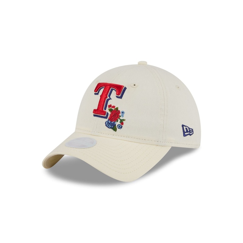 Texas Rangers Women’s Floral Stitch 9TWENTY Adjustable Hat