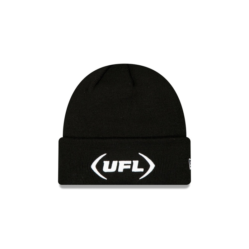 UFL Black Cuff Knit Beanie|One Size
