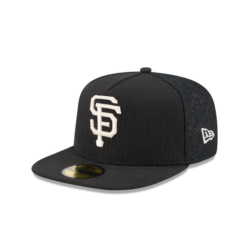 San Francisco Giants Black Mesh 59FIFTY A-Frame Fitted Hat