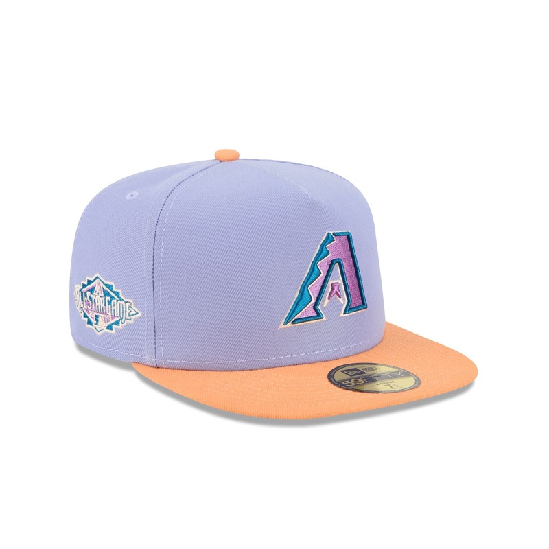 Arizona Diamondbacks Lavender 59FIFTY A-Frame Fitted Hat