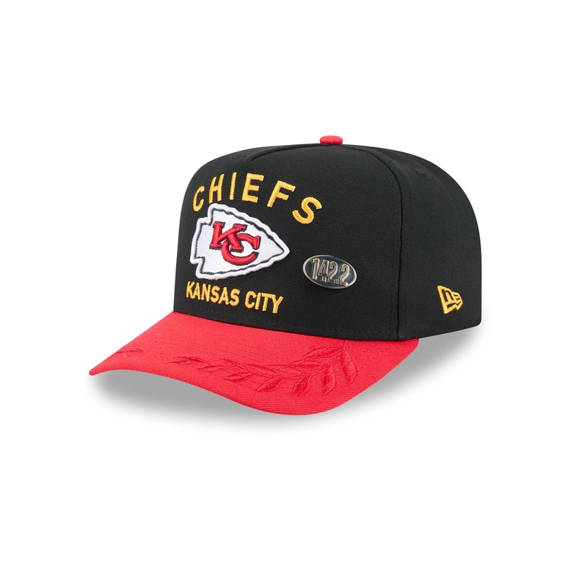 Kansas City Chiefs 2025 Draft Black 59FIFTY A-Frame Fitted Hat