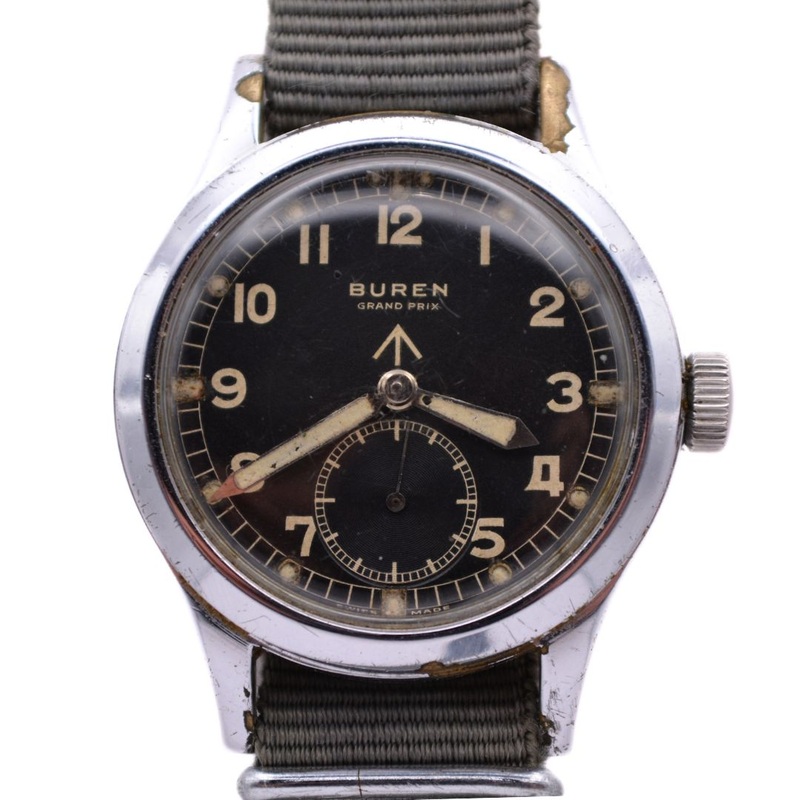 Buren Grand Prix – WWW Dirty Dozen – WW2 Military Watch – C.1945