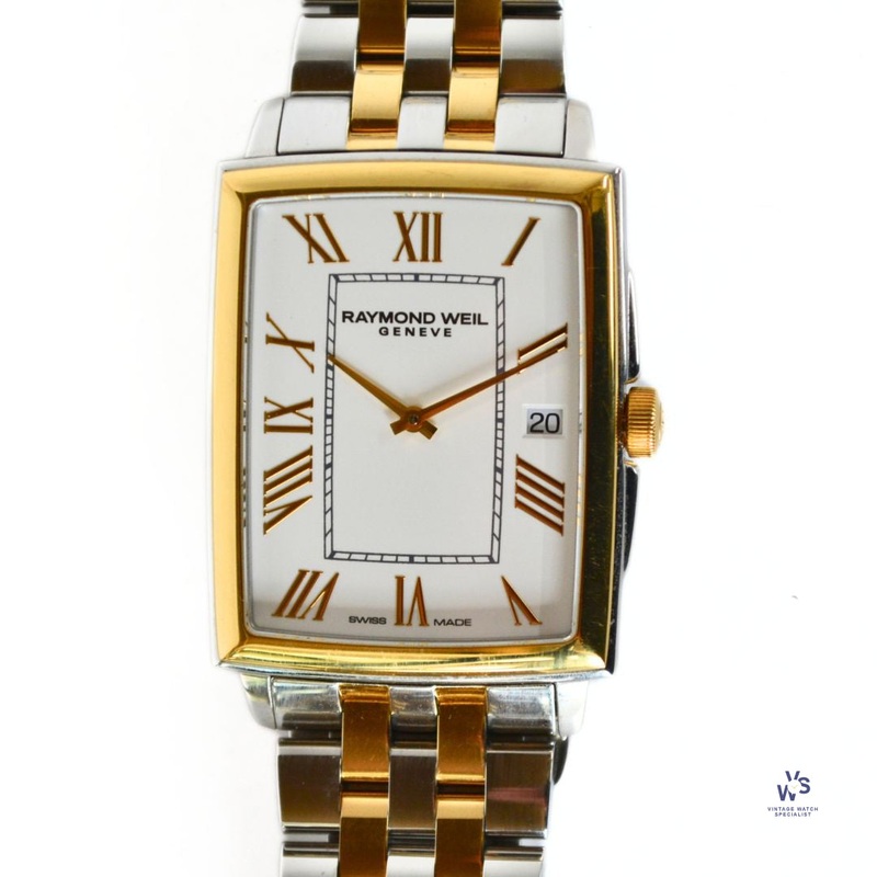 Raymond Weil – Geneve – Toccata – Gents Two Tone Rectangular Case – Model Ref 5425 – Box & Papers