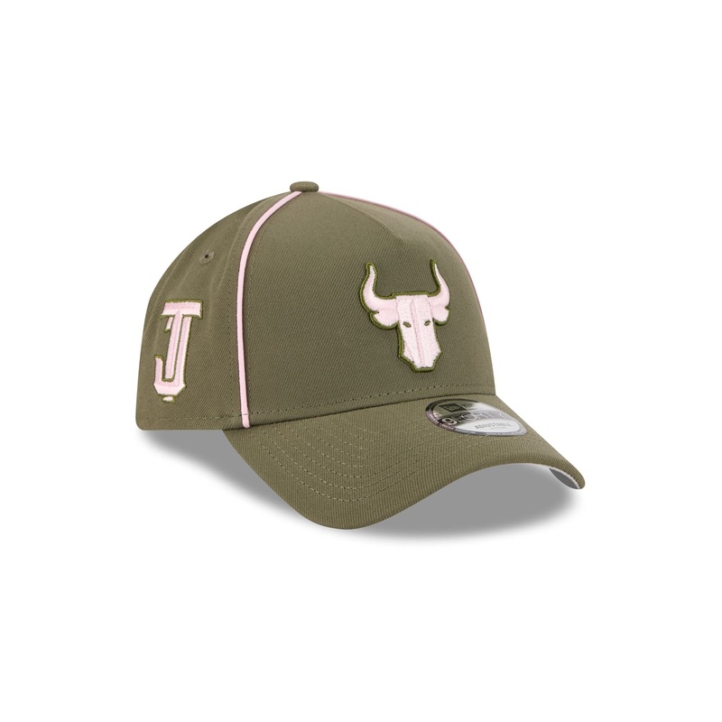 Toros de Tijuana Olive 9FORTY A-Frame Snapback Hat