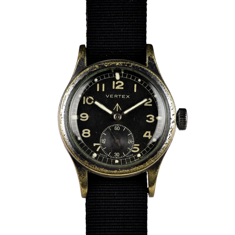 Vertex Dirty Dozen WW2 Military Issued Soldiers Watch – Matching Case and Lug Numbers – c.1944