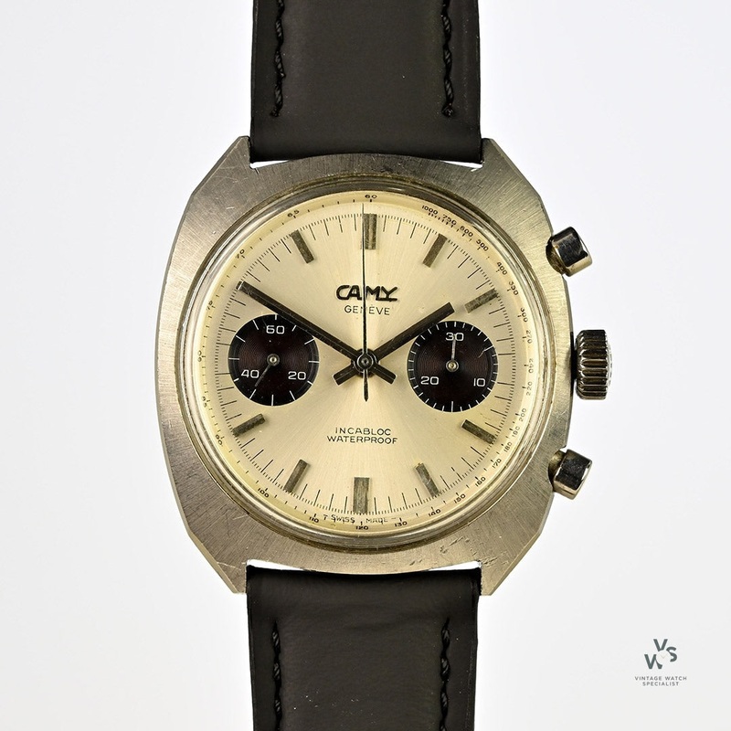 Camy Geneve – Panda Dial Chronograph – c.1960s – Landeron 248 Calibre Movement