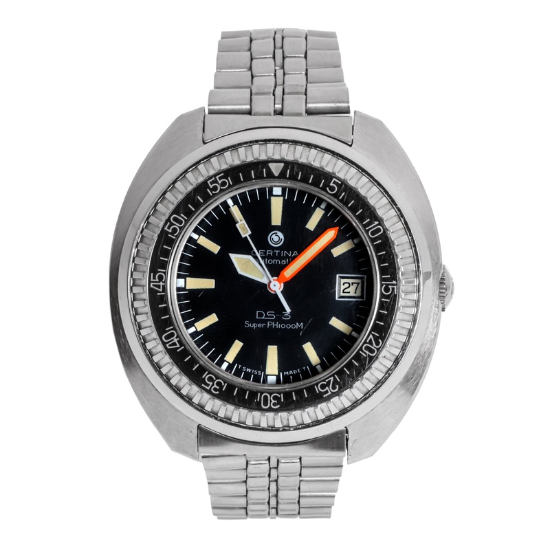 Certina Automatic DS-3 – Black Dial – Well Preserved – Papers – c.1970s