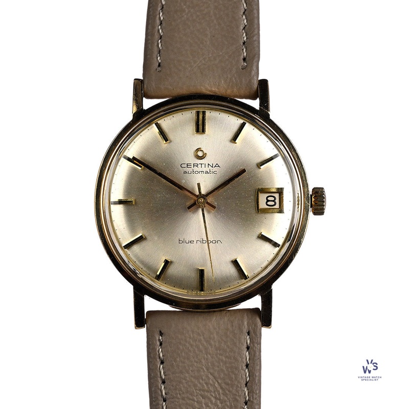 Certina – Blue Ribbon – Automatic Calendar – 9ct Gold – c.1970