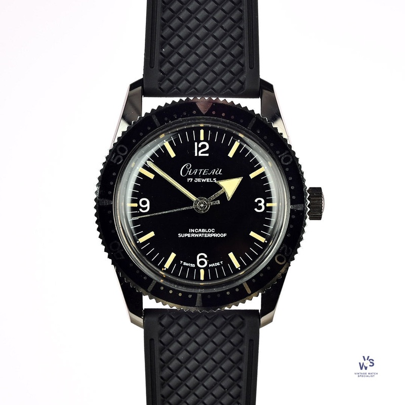 Chateau Dive Watch – Mint Unworn – Original Box – c.1960s