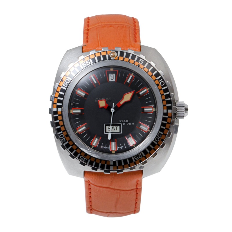 Enicar Star Diver Day Date Automatic Sherpa – Model Ref: 147-05-02 – C. 1972