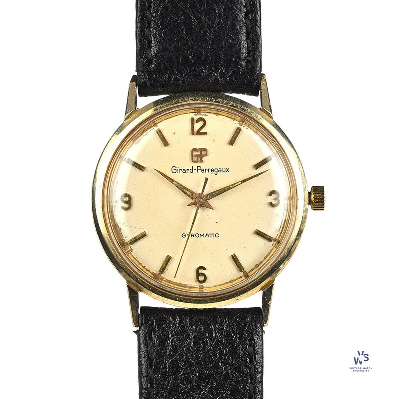 Girard Perregaux Gyromatic 14k Gold – Original Box  – c.1960s