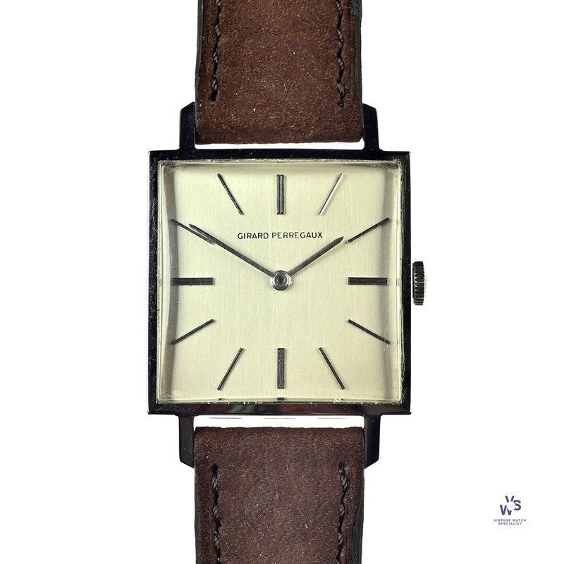 Girard Perregaux – Steel Square Cased Time Only Dress Watch – c.1960s