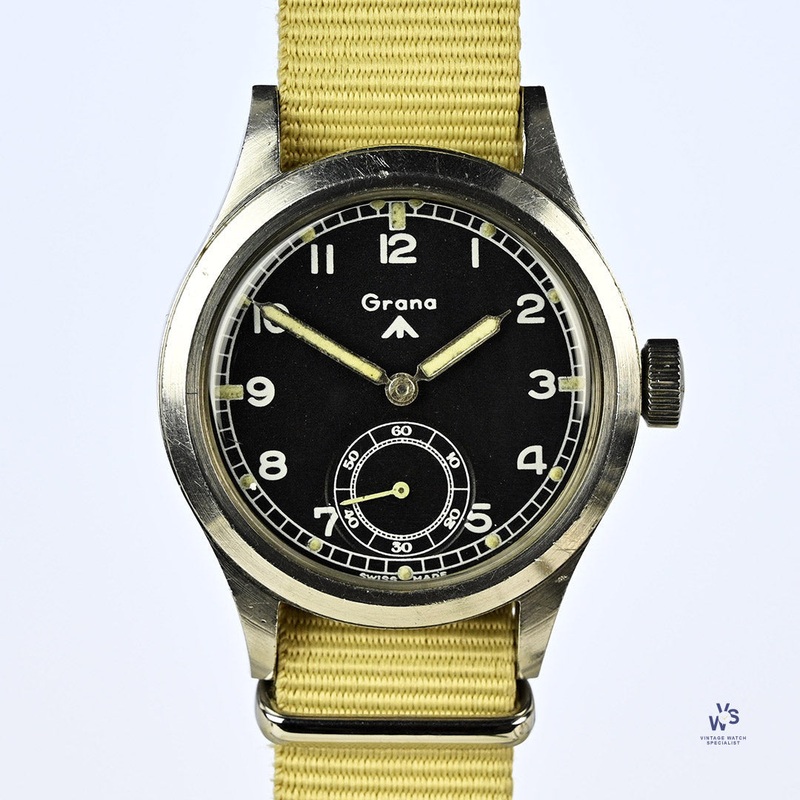 Grana – The Rarest WWW Dirty Dozen WW2 Military Soldiers Watch – c.1944