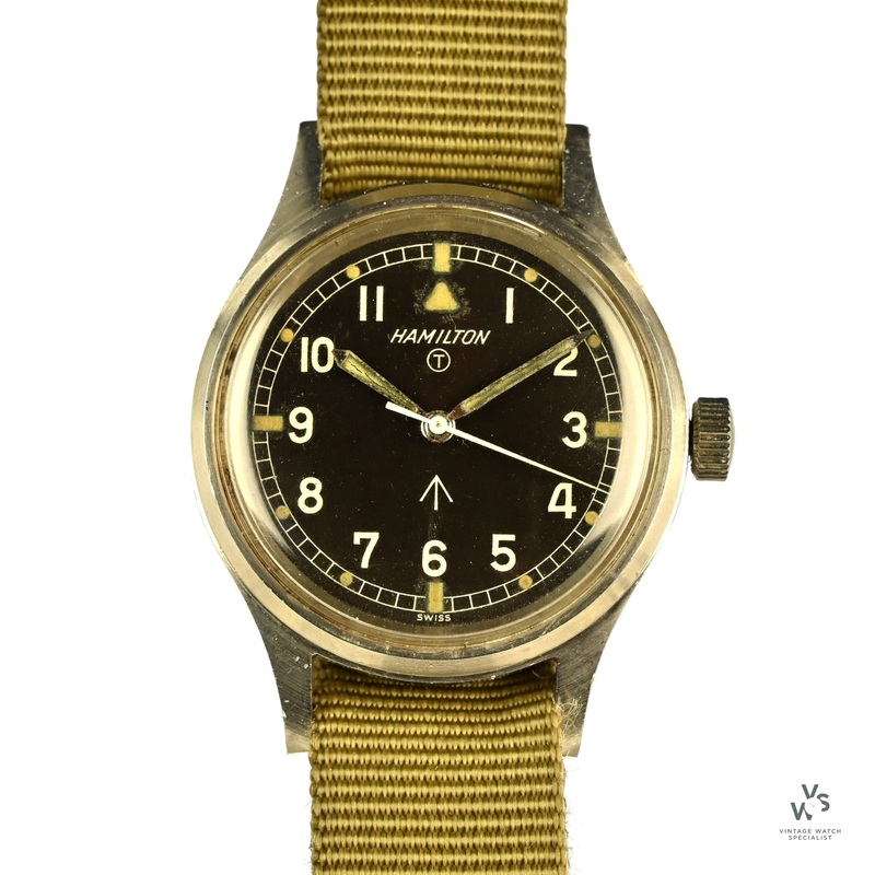 Hamilton – A British Military RAF Issued – 6B-9101000 – H 1813 M – Mark XI Watch