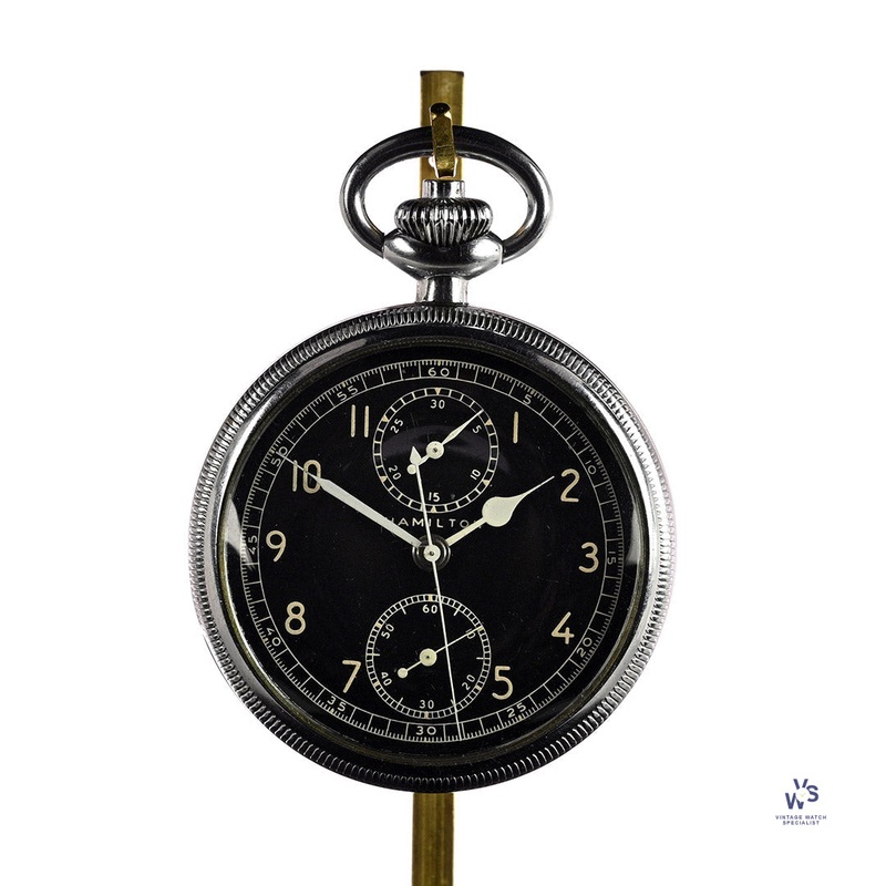 Hamilton Model 23 Pocket Watch –  Two Reg Chronograph – c.1940s