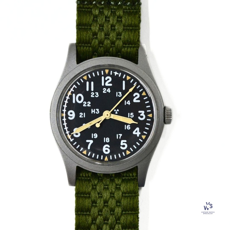 Hamilton – United States Military – B-Spec – General Purpose MIL-W – Wristwatch – circa August 1981
