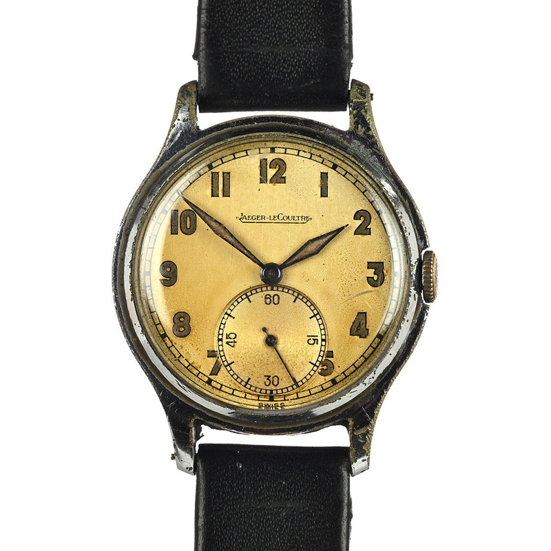 Jaeger LeCoultre with Tropical Dial –  Case Back Ref: 556275 B – c.1940s