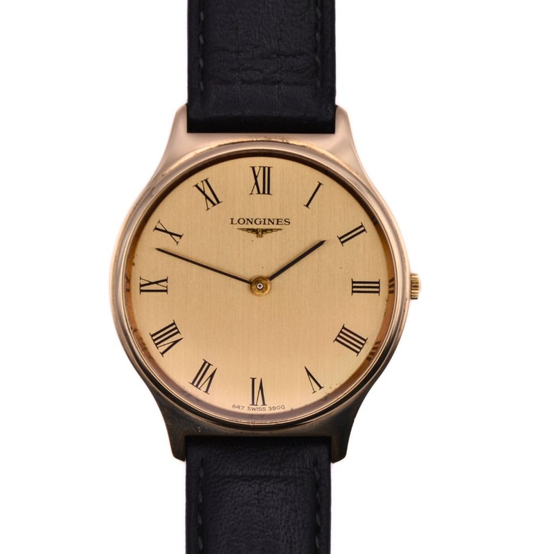 Longines – Reference 3900-847 – Time Only – Roman Numeral – 9ct Gold – Dress Watch – c.1969