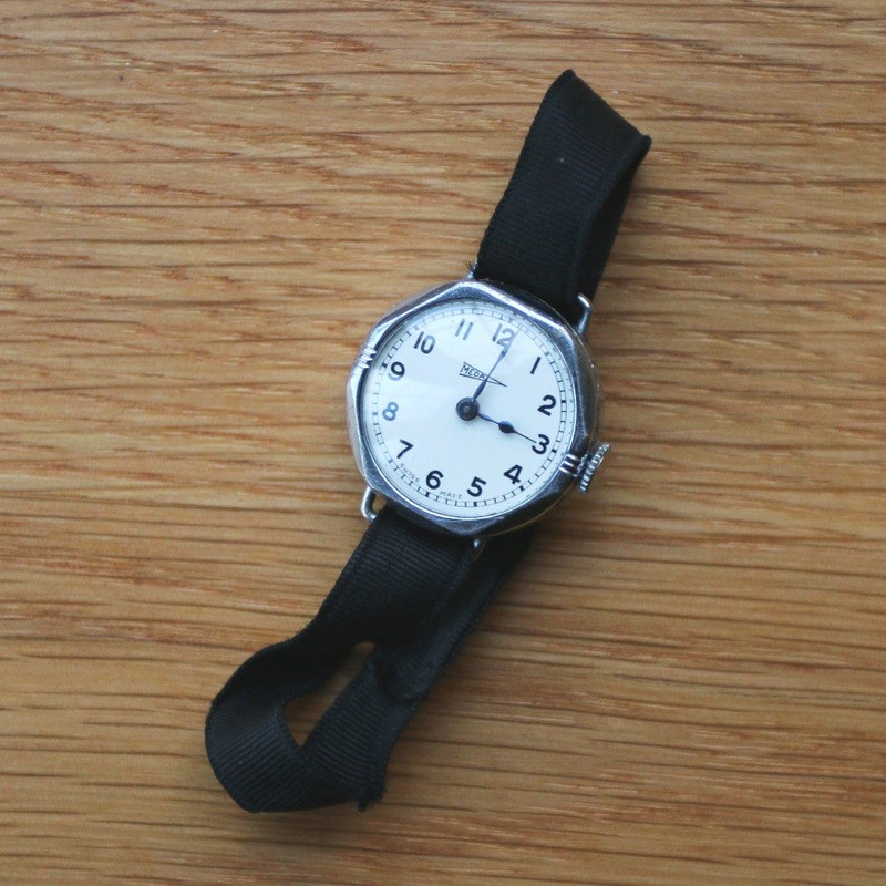 Meda Hex-Cased Ladies’ watch – canvas strap with clasp – Spares/repairs